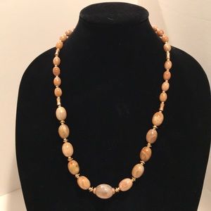 Bead Necklace - neutral colors